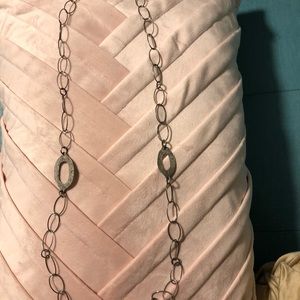 Vintage Silpada aged sterling silver ling necklace